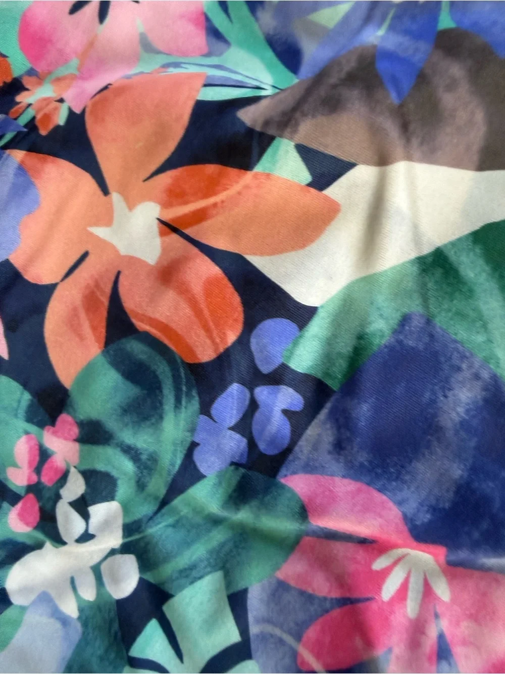 NWT Athleta Girl Surfs Up Floral High-Neck Tankini - Teal Multicolor